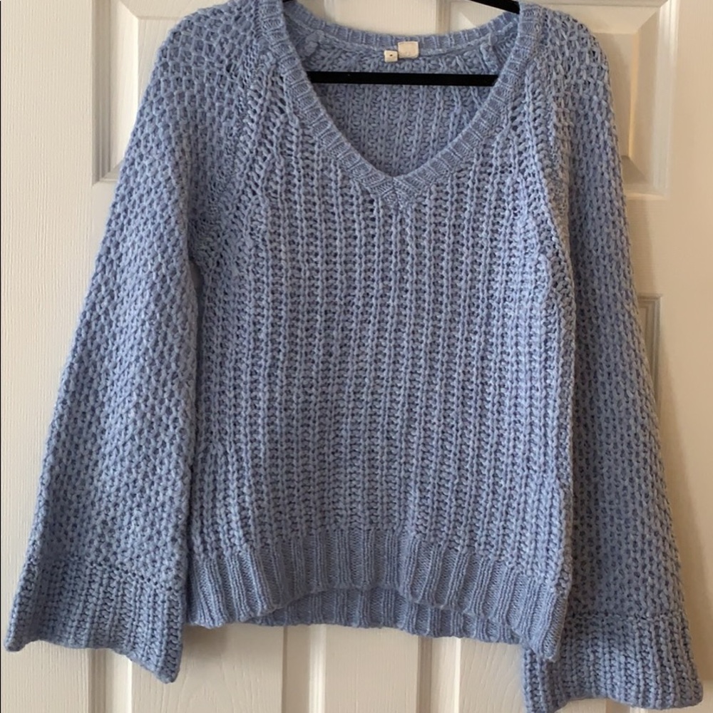 NWOT Anthropologie Knit Sweater Blue/Periwinkle